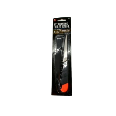 11 Floating Fillet Knife w/Plastic Sheath