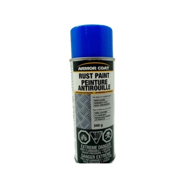 Rust Spray Paint Bright Blue 340g. Interior Exterior Armor Coat