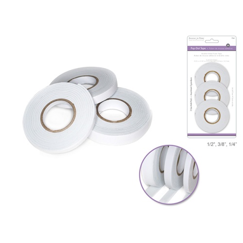 3D pop dot tape 1/4+3/8+1/2 2 yards/style dual adhesive foam