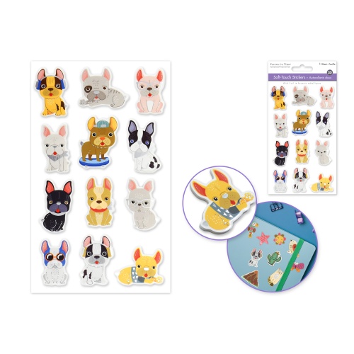 Bulldog Paper Craft Sticker: 3.9x6.3