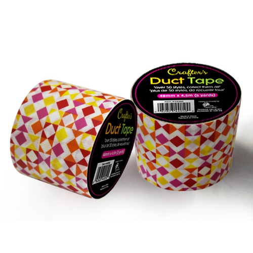 Duct Tape, Geo-Red 48mm x 4.5M (5 Yards) Crafters