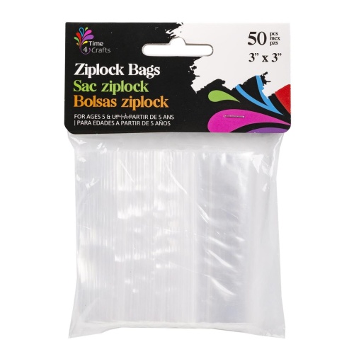 ZIPLOCK BAG 50-PC SIZE: 3 x 3