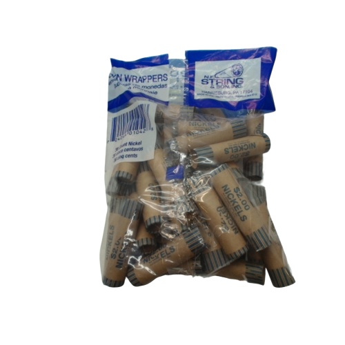 $0.05 COIN ROLLERS 36/PK N.F.S PAPER