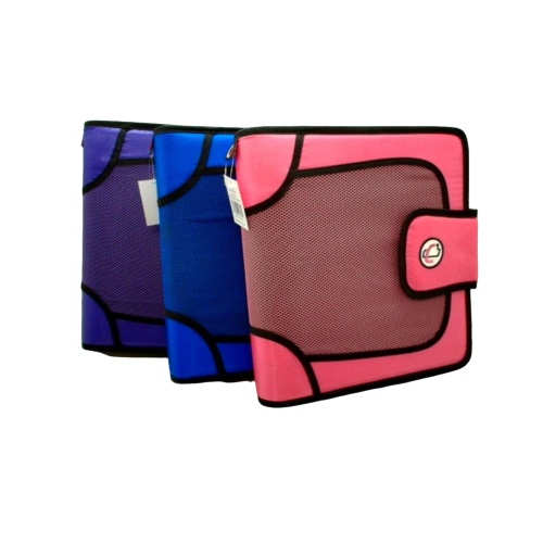Zipper Binder 2 Assorted Colours Case It