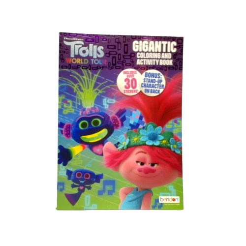 Gigantic Colouring And Activity Book Trolls World Tour Dreamworks