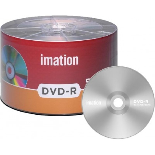 Blank Disc 50pk Imation DVD-R 16X 4.7GB/120Min Branded Logo