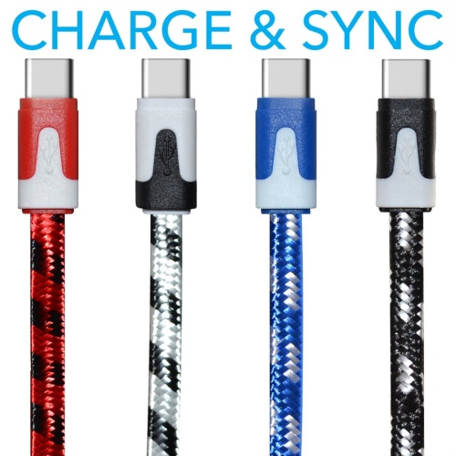 Cable - USB Type-C® 10ft Flat Braided