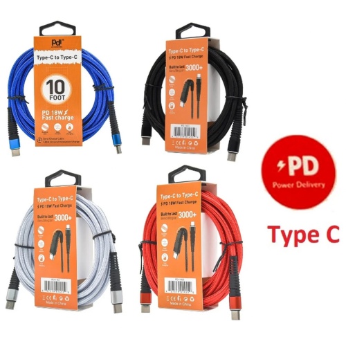 Cable - USB Type-C® to Type-C® 10 Ft