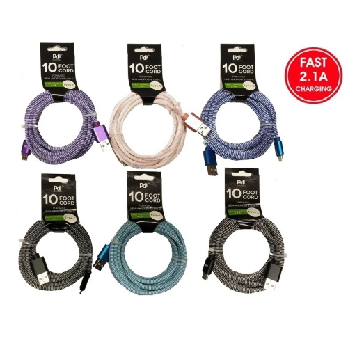 Cable USB Type-C® - USB-A 10Ft Nylon