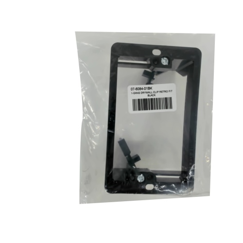 Low Voltage Bracket Single Gang Black