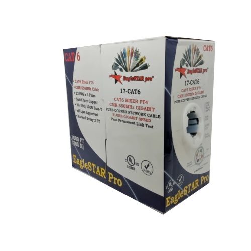 Cat6 FT4 blue network cable -1000 feet per box sold by the foot