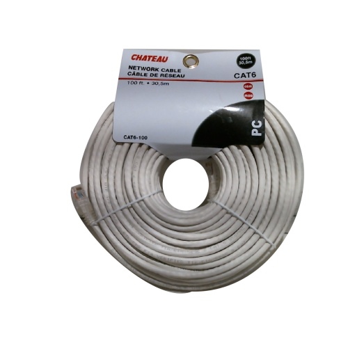Cat 6 network cable 100 foot 30.5m Assorted colours and quality