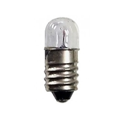 Miniature Light Bulb T10, E10 2.2V, 0.3A, 0.25 Watt Warm White