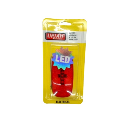 LED Marker Light Red 4 x 2