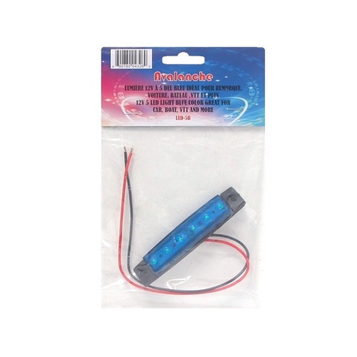 blue 6 LED strip 12 volt for car boat trailer etc..