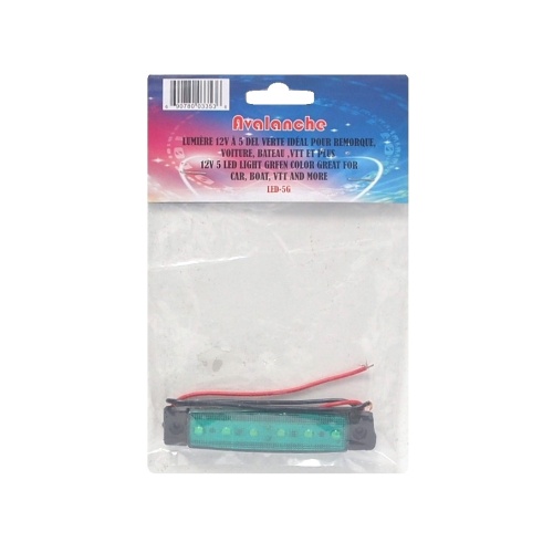 green 6 LED strip 12 volt for car boat trailer etc..