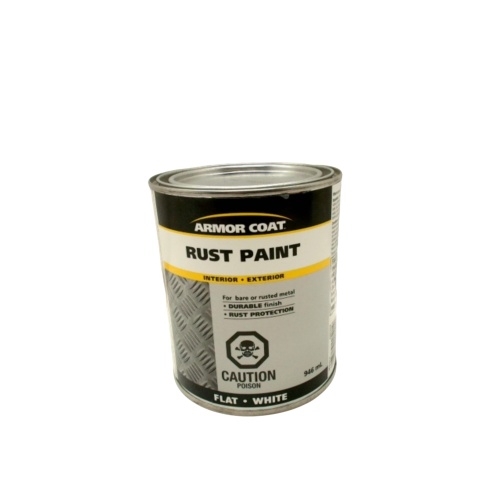 Rust Paint Flat White 946mL Interior/Exterior Armor Coat
