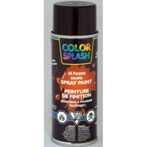 Spray Paint GLOSS BLACK color\splash 12OZ