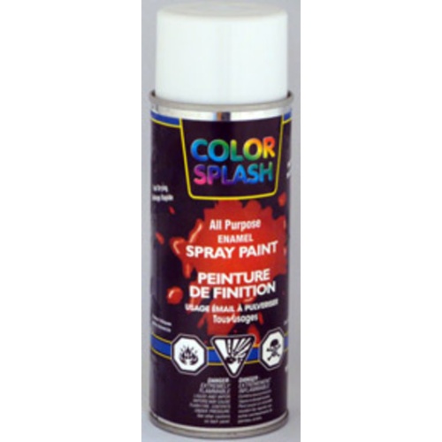 Spray Paint GLOSS WHITE COLOR/SPLASH 12OZ