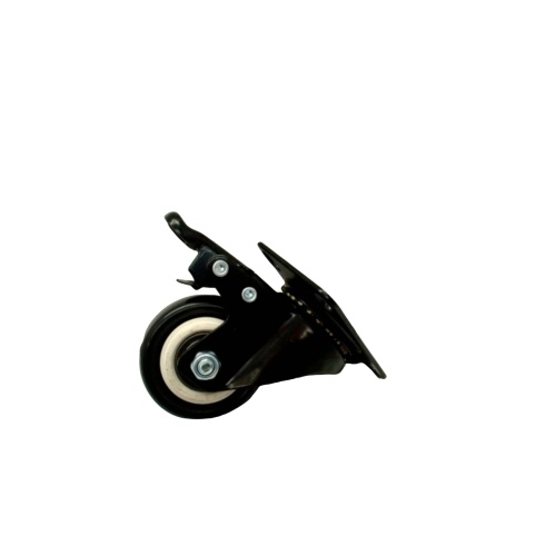 Caster Wheel Plate 2 w/Brake 4pk. Black (Or b/u $4.99ea.)