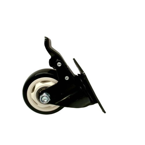 Caster Wheels Plate 3 w/Brake 4pk. Black (Or b/u$8.99ea.)