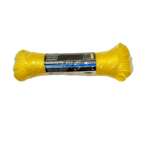 Polypropylene Twisted Rope 3/16 X 100' Yellow 72lb. Onward