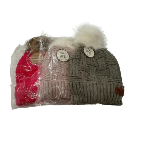 Plush Lined Knit Toque Ladies Britt's Knits Assorted - each sold individually