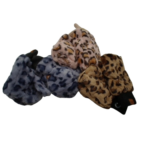 Snow Leopard Mittens Assorted Ladies - each sold individually