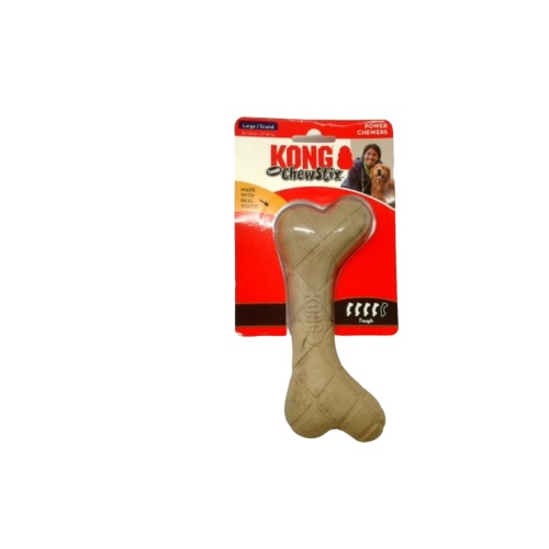 Chewstix Dog Toy 7 Bone Large Dogs Made With Real Wood Kong