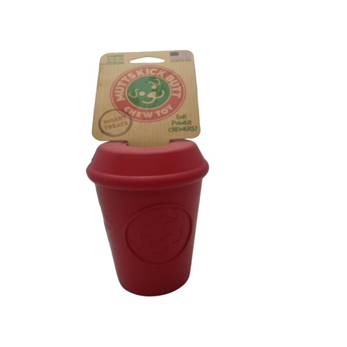 Coffee Cup Toy For Dog Insert Treats Mutts Kick Butt