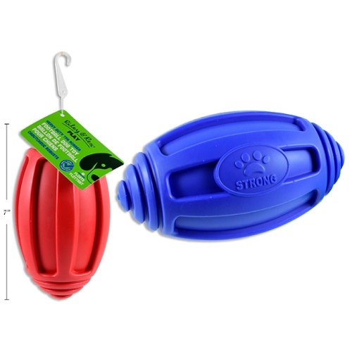 Pet Football 7in x 4in Floating TPR.  2 Asst.Colours.