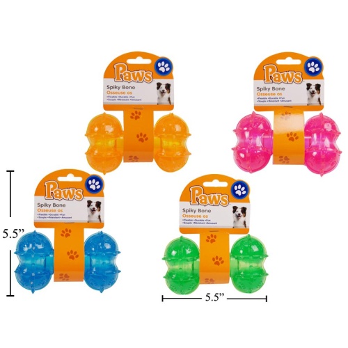 Spiky Bone 5.5 Large 4 colors Paws