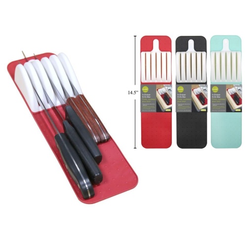 IN-DRAWER KNIFE MAT, 3 colours knives not included L.GOURMET