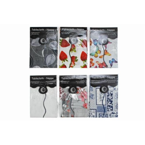 Pvc Table Cloth Assorted 60  X  90