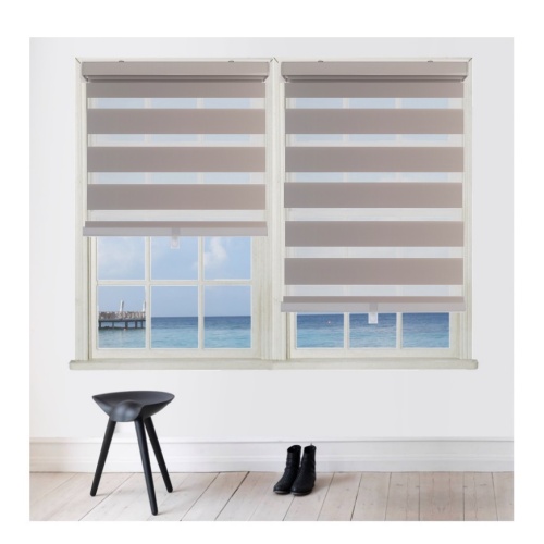 Blinds Grey cordless polyester 55 inch x 84 inch