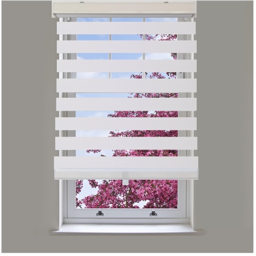 Blinds White cordless polyester 27 inch x 84 inch