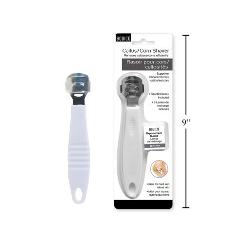 Callus/Corn Shaver w/3 Refill Blades Bodico