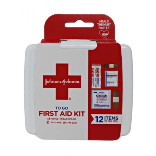 First-aid To-go! 12pk Mini Durable Plastic Case J&j - Tariff