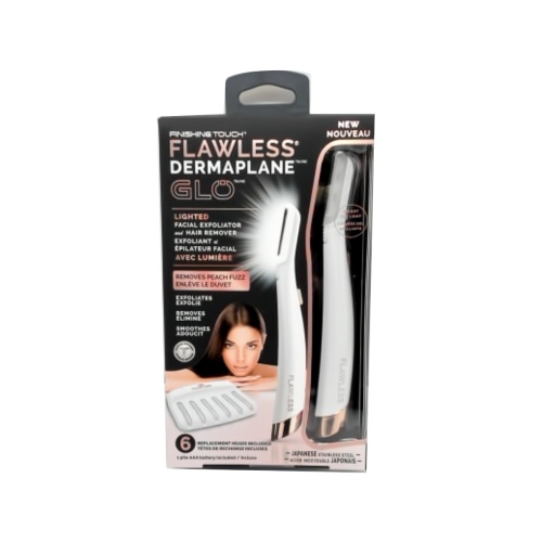 Flawless Dermaplace Glo Lighted Facial Exfoliator & Hair Remover(endcap)