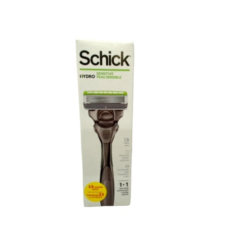 Schick Hydro Sensitive 5 Blade Razor 1 Handle + 1 Cartridge (Or 4/$9.99)