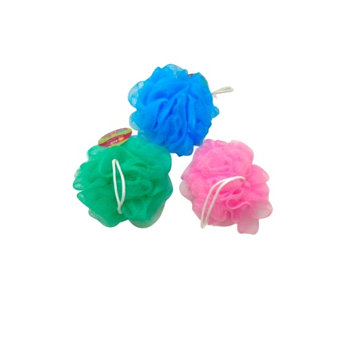 Bath & Shower Pouf Assorted Colours Just Because Daily Essentials