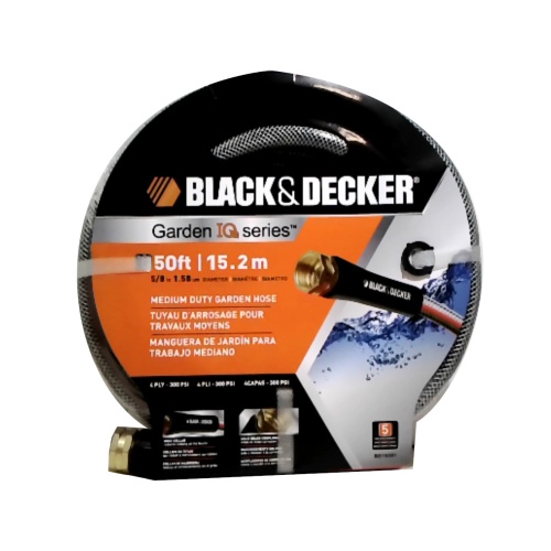 Garden Hose 5/8 x 50' Medium Duty Black & Decker 