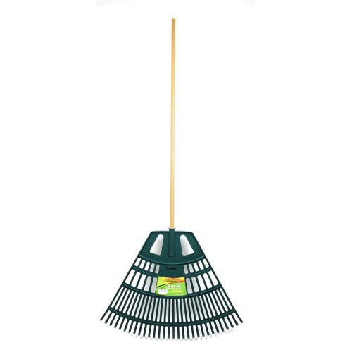 Lawn & Leaf Rake 30in Plastic Head 30-Tine 47in Wood Handle