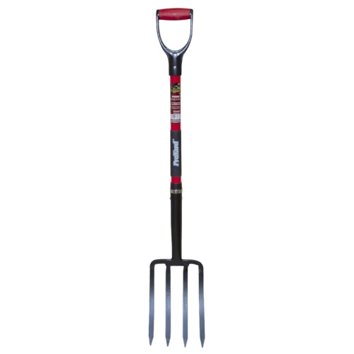 Spading Fork 41in X 4-tine 7.28x11.1 Head Fibreglass D-handle