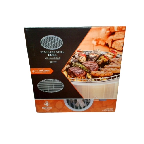 Stainless Steel Grill 19.5 w/Removable Handle Hotshot Accessories