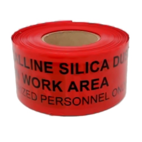 Crystalline Silica Dust Danger Tape 3 X 1000' Red Empire