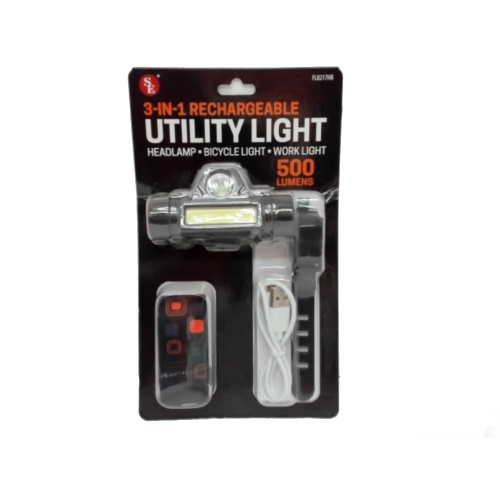 Utility Light 3-In-1 Head/Bike/Work 500 Lumens