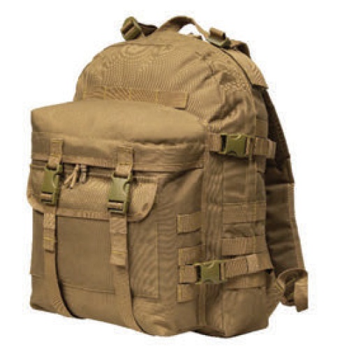 Day-3 tactical packs coyote modelled based on U.S. military 3 day assault pack 35L capacity