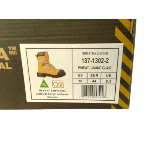 Men's Safety Boot Leather Wheat Colour Size 10 Altra Industrial