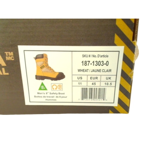 Men's Safety Boot Leather Wheat Colour Size 11 Altra Industrial
